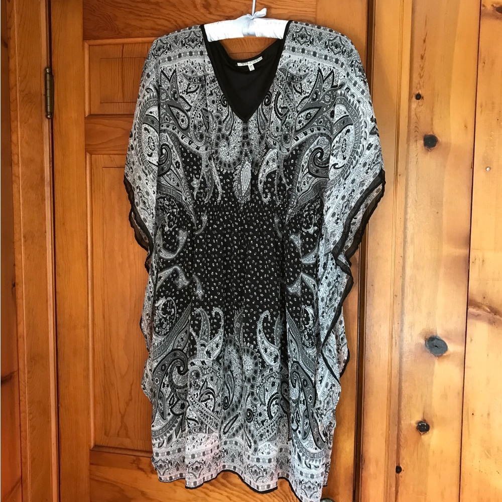 Speed Control Black and White Paisley Summer Dress Size 2X